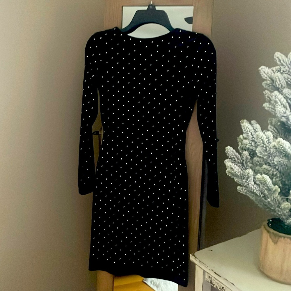 Stretchy bodycon velvet studded dress. Like new worn once